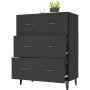 Black engineered wood sideboard 69.5x34x90 cm by vidaXL, Sideboards - Ref: Foro24-812160, Price: 86,49 €, Discount: %