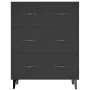 Black engineered wood sideboard 69.5x34x90 cm by vidaXL, Sideboards - Ref: Foro24-812160, Price: 85,28 €, Discount: %
