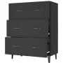 Black engineered wood sideboard 69.5x34x90 cm by vidaXL, Sideboards - Ref: Foro24-812160, Price: 85,28 €, Discount: %