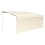 Toldo retráctil manual con persiana y luz LED crema 3x2,5 m von , Markisen - Ref: Foro24-3069262, Preis: 306,05 €, Rabatt: %