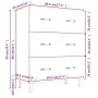 Black engineered wood sideboard 69.5x34x90 cm by vidaXL, Sideboards - Ref: Foro24-812160, Price: 85,28 €, Discount: %
