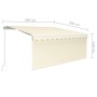 Toldo retráctil manual con persiana y luz LED crema 3x2,5 m von , Markisen - Ref: Foro24-3069262, Preis: 306,05 €, Rabatt: %