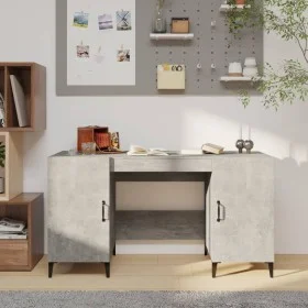 Schreibtisch aus grauem Sperrholz 140x50x75 cm von vidaXL, Schreibtische - Ref: Foro24-812775, Preis: 110,67 €, Rabatt: %