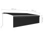 Toldo retráctil manual con persiana y luz LED antracita 5x3 m von , Markisen - Ref: Foro24-3069344, Preis: 473,70 €, Rabatt: %