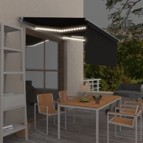 Toldo manual retráctil con persiana y LED antracita 3x2,5 m von , Markisen - Ref: Foro24-3069384, Preis: 288,81 €, Rabatt: %