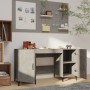 Schreibtisch aus grauem Sperrholz 140x50x75 cm von vidaXL, Schreibtische - Ref: Foro24-812775, Preis: 112,02 €, Rabatt: %