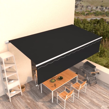 Toldo retráctil manual con persiana antracita 6x3 m von , Markisen - Ref: Foro24-3069359, Preis: 610,83 €, Rabatt: %