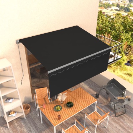 Toldo retráctil manual con persiana gris antracita 3,5x2,5 m von , Markisen - Ref: Foro24-3069399, Preis: 241,41 €, Rabatt: %