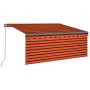Toldo retráctil manual con persiana naranja y marrón 3,5x2,5 m | Foro24.es | Tu tienda online para hogar, jardín y más Foro24.es