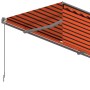 Toldo retráctil manual con persiana naranja y marrón 3,5x2,5 m | Foro24.es | Tu tienda online para hogar, jardín y más Foro24.es