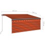 Toldo retráctil manual con persiana naranja y marrón 3,5x2,5 m | Foro24.es | Tu tienda online para hogar, jardín y más Foro24.es