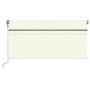 Toldo automático con persiana LED sensor de viento crema 3x2,5m by , Awnings - Ref: Foro24-3069392, Price: 473,80 €, Discount: %