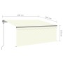 Toldo automático con persiana LED sensor de viento crema 3x2,5m by , Awnings - Ref: Foro24-3069392, Price: 473,80 €, Discount: %