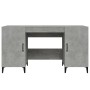 Schreibtisch aus grauem Sperrholz 140x50x75 cm von vidaXL, Schreibtische - Ref: Foro24-812775, Preis: 112,02 €, Rabatt: %