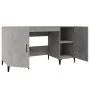 Plywood gray concrete 140x50x75 cm wooden desk by vidaXL, Desks - Ref: Foro24-812775, Price: 110,65 €, Discount: %