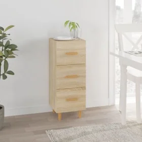 Plywood oak Sonoma color sideboard 34.5x34x90 cm by vidaXL, Sideboards - Ref: Foro24-812342, Price: 64,18 €, Discount: %
