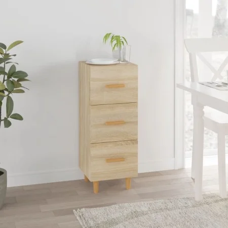 Plywood oak Sonoma color sideboard 34.5x34x90 cm by vidaXL, Sideboards - Ref: Foro24-812342, Price: 64,18 €, Discount: %