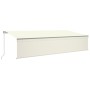 Toldo retráctil manual con persiana crema 6x3 m by , Awnings - Ref: Foro24-3069477, Price: 436,89 €, Discount: %