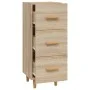 Sonoma eichenfarbenes Sperrholz-Sideboard 34,5x34x90 cm von vidaXL, Sideboards - Ref: Foro24-812342, Preis: 64,18 €, Rabatt: %