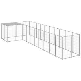 Perrera plateada 7,26 m² acero