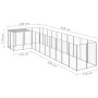 Perrera plateada 7,26 m² acero | Foro24.es | Tu tienda online para hogar, jardín y más Foro24.es