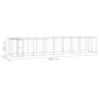Perrera de exterior de acero galvanizado con techo 21,78 m² | Foro24.es | Tu tienda online para hogar, jardín y más Foro24.es