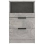 Mesita de noche 2 uds madera contrachapada gris hormigón de , Mesitas de noche - Ref: Foro24-811241, Precio: 103,35 €, Descue...