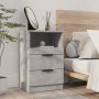 Mesita de noche 2 uds madera contrachapada gris hormigón de , Mesitas de noche - Ref: Foro24-811241, Precio: 103,35 €, Descue...