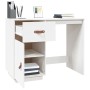Escritorio de madera maciza de pino blanco 95x50x75 cm by , Desks - Ref: Foro24-820103, Price: 138,52 €, Discount: %