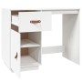 Escritorio de madera maciza de pino blanco 95x50x75 cm by , Desks - Ref: Foro24-820103, Price: 138,52 €, Discount: %