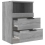 Mesitas de noche 2 uds madera contrachapada gris Sonoma | Foro24.es | Tu tienda online para hogar, jardín y más Foro24.es