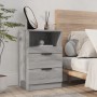 Mesitas de noche 2 uds madera contrachapada gris Sonoma | Foro24.es | Tu tienda online para hogar, jardín y más Foro24.es