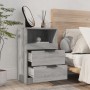 Mesitas de noche 2 uds madera contrachapada gris Sonoma | Foro24.es | Tu tienda online para hogar, jardín y más Foro24.es