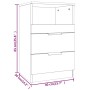 Mesitas de noche 2 uds madera contrachapada gris Sonoma | Foro24.es | Tu tienda online para hogar, jardín y más Foro24.es