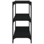 Estantería madera contrachapada y acero negro 60x33x70,5 cm by , Bookcases and shelves - Ref: Foro24-819322, Price: 43,03 €, ...
