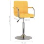 Silla de comedor de tela amarilla | Foro24.es | Tu tienda online para hogar, jardín y más Foro24.es