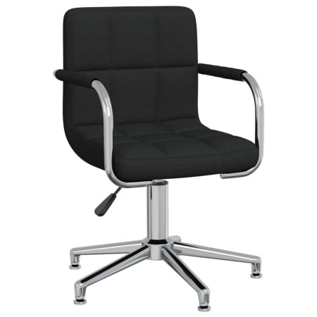 Silla de comedor giratoria tela negro de , Sillas de comedor - Ref: Foro24-3088068, Precio: 86,54 €, Descuento: %