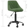 Silla de oficina de terciopelo verde oscuro | Foro24.es | Tu tienda online para hogar, jardín y más Foro24.es