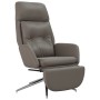 Sillón de relax y reposapiés cuero auténtico y sintético gris von , Sessel - Ref: Foro24-3097745, Preis: 185,74 €, Rabatt: %