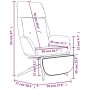 Sillón de relax y reposapiés cuero auténtico y sintético gris von , Sessel - Ref: Foro24-3097745, Preis: 185,74 €, Rabatt: %