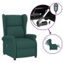 Sillón orejero reclinable eléctrico de tela verde oscuro | Foro24.es | Tu tienda online para hogar, jardín y más Foro24.es