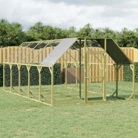 Gallinero madera maciza de pino impregnada 268x500x190 cm by , Cages and habitats for small animals - Ref: Foro24-3102991, Pr...