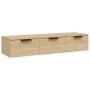 Armario de pared madera de ingeniería roble sonoma 102x30x20 cm de vidaXL, Estantes y estanterías - Ref: Foro24-811406, Preci...