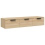 Wandschrank aus Sonoma-Eichenholzwerkstoff, 102 x 30 x 20 cm von vidaXL, Regale und Regale - Ref: Foro24-811406, Preis: 65,29...