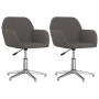 Sillas de comedor giratorias 2 unidades tela gris oscuro by , dining chairs - Ref: Foro24-3103031, Price: 164,51 €, Discount: %