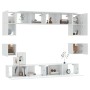 Set de muebles para TV 8 piezas madera contrachapada blanco de , Muebles TV - Ref: Foro24-3114414, Precio: 347,46 €, Descuent...
