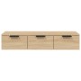 Sonoma oak engineered wood wall cabinet 102x30x20 cm by vidaXL, Shelves and shelves - Ref: Foro24-811406, Price: 65,21 €, Dis...