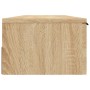Sonoma oak engineered wood wall cabinet 102x30x20 cm by vidaXL, Shelves and shelves - Ref: Foro24-811406, Price: 65,21 €, Dis...