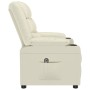 Sillón reclinable eléctrico de cuero sintético crema | Foro24.es | Tu tienda online para hogar, jardín y más Foro24.es