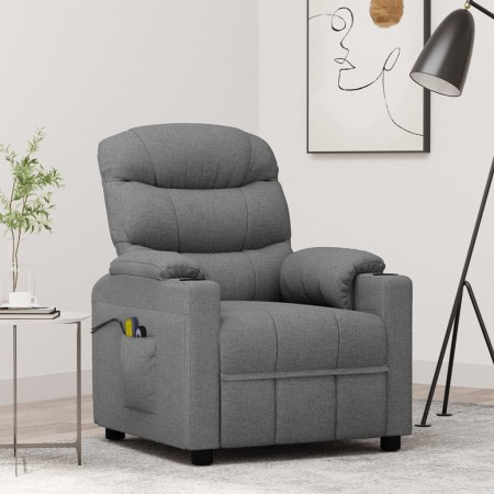 Sillón de masaje eléctrico tela gris claro | Foro24.es | Tu tienda online para hogar, jardín y más Foro24.es